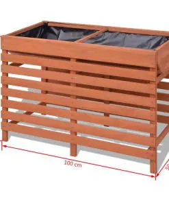 vidaXL Planter 100x50x71 cm Wood