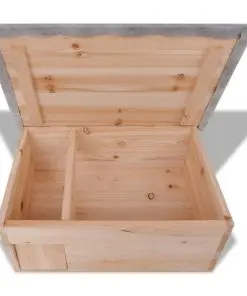 vidaXL Hedgehog House 45x33x22 cm Wood