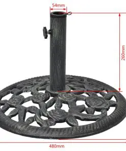 vidaXL Umbrella Base Cast Iron 12 kg 48 cm