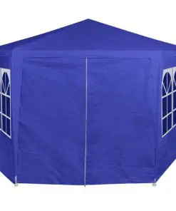 vidaXL Marquee with 6 Side Walls Blue 2×2 m