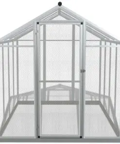 vidaXL Outdoor Aviary Aluminium 178x242x192 cm