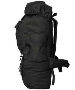 vidaXL Army-Style Backpack XXL 100 L Black