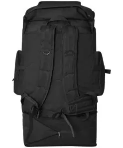 vidaXL Army-Style Backpack XXL 100 L Black