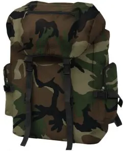 vidaXL Army-Style Backpack 65 L Camouflage