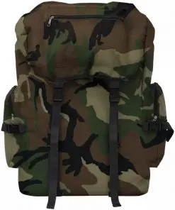 vidaXL Army-Style Backpack 65 L Camouflage