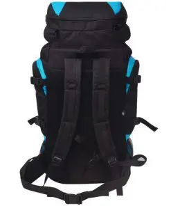 vidaXL Hiking Backpack XXL 75 L Black and Blue