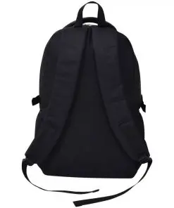 vidaXL School Backpack 40 L Black and Camouflage