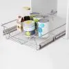 vidaXL Pull-Out Wire Baskets 2 pcs Silver 500 mm vidaXL Pull-Out Wire Baskets 2 pcs Silver 500 mm