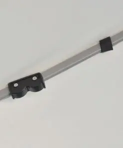 vidaXL Hexagonal Pop-Up Marquee with 6 Sidewalls Cream White 3.6×3.1 m