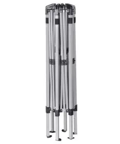 vidaXL Hexagonal Pop-Up Marquee with 6 Sidewalls Grey 3.6×3.1 m