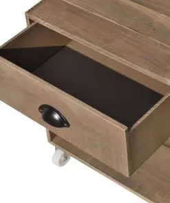 vidaXL Nightstand Brown Solid Wood