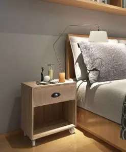 vidaXL Nightstand Brown Solid Wood