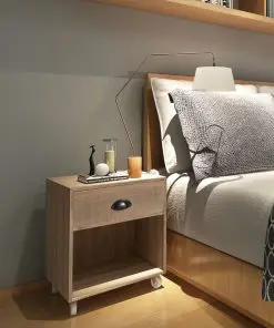 vidaXL Nightstand 2 pcs Brown Solid Wood