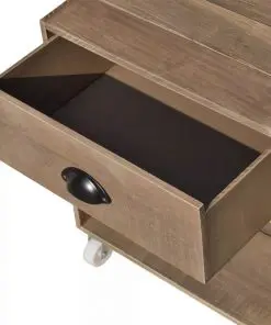 vidaXL Nightstand 2 pcs Brown Solid Wood