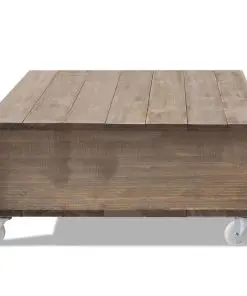 vidaXL Coffee Table Brown Solid Wood