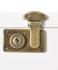 vidaXL Trunk Side Cabinet 40×30.5×81 cm White