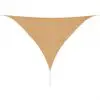 vidaXL Sunshade Sail HDPE Triangular 3.6×3.6×3.6 m Beige