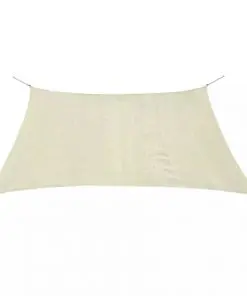 vidaXL Sunshade Sail HDPE Square 3.6×3.6 m Cream