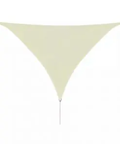 vidaXL Sunshade Sail HDPE Triangular 3.6×3.6×3.6 m Cream