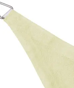 vidaXL Sunshade Sail HDPE Triangular 3.6×3.6×3.6 m Cream