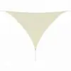 vidaXL Sunshade Sail HDPE Triangular 5x5x5 m Cream