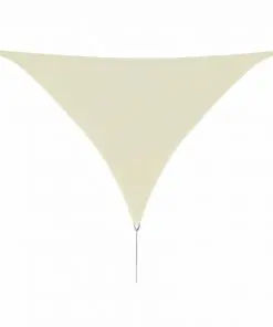 vidaXL Sunshade Sail HDPE Triangular 5x5x5 m Cream