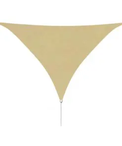 vidaXL Sunshade Sail Oxford Fabric Triangular 5x5x5 m Beige