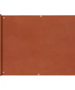 vidaXL Balcony Screen Oxford Fabric 75×400 cm Terracotta