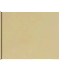 vidaXL Balcony Screen Oxford Fabric 75×600 cm Beige