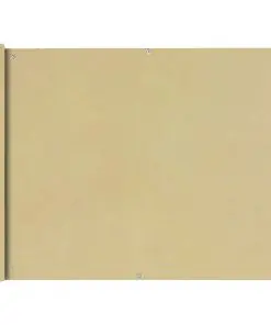 vidaXL Balcony Screen Oxford Fabric 90×600 cm Beige