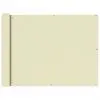 vidaXL Balcony Screen Oxford Fabric 90×400 cm Cream