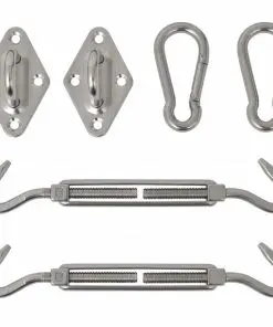 Six Piece Sunshade Sail Mounting Kit Stainless Steel