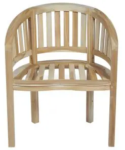 vidaXL Banana Chair Solid Teak Wood