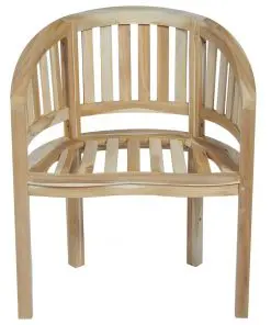 vidaXL Banana Chairs 2 pcs Solid Teak Wood