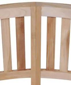 vidaXL Banana Bench 120 cm Teak