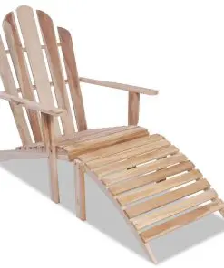 vidaXL Adirondack Chair Solid Teak Wood