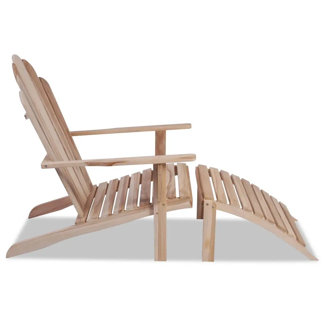 vidaXL Adirondack Chair Solid Teak Wood
