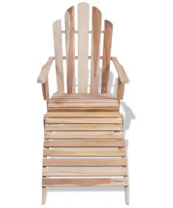 vidaXL Adirondack Chair Solid Teak Wood