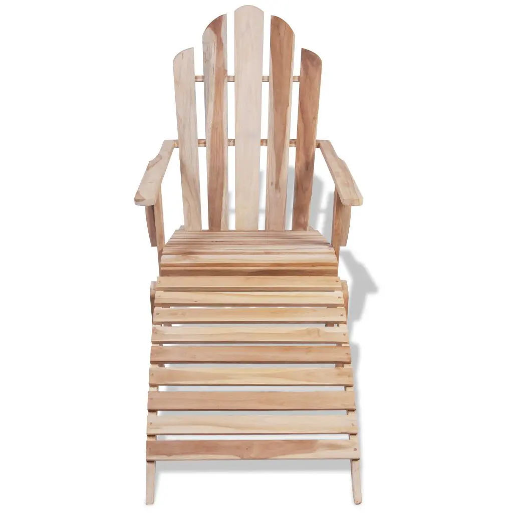 vidaXL Adirondack Chair Solid Teak Wood