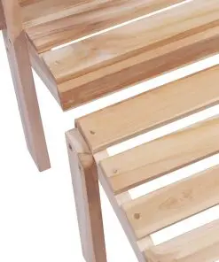 vidaXL Adirondack Chair Solid Teak Wood