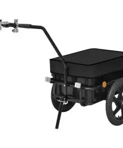 vidaXL Bike Cargo Trailer/Hand Wagon Black 70 L