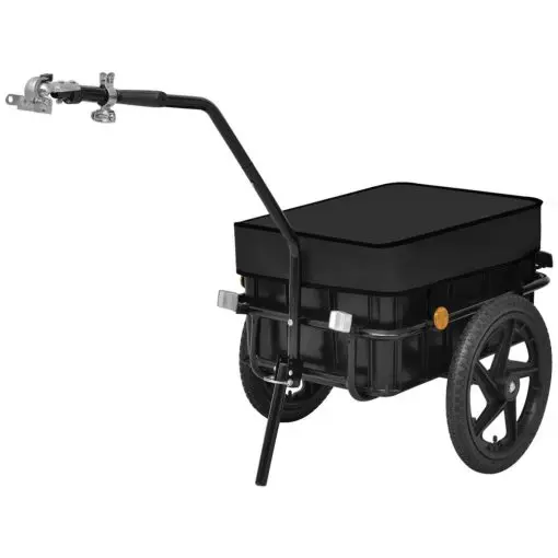 vidaXL Bike Cargo Trailer/Hand Wagon Black 70 L