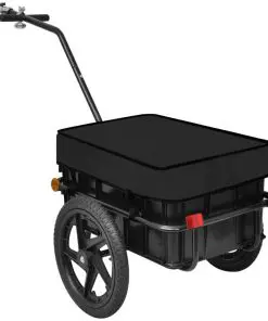 vidaXL Bike Cargo Trailer/Hand Wagon Black 70 L