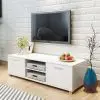 vidaXL TV Cabinet High-Gloss White 120×40.3×34.7 cm