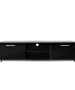 vidaXL TV Cabinet High-Gloss Black 120×40.3×34.7 cm