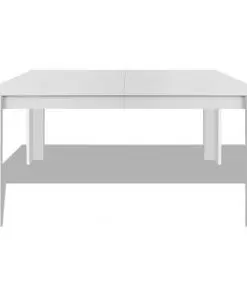 vidaXL Dining Table 140x80x75 cm White