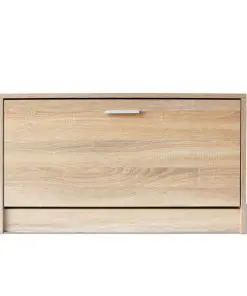 vidaXL Shoe Storage Bench Oak 80x24x45 cm