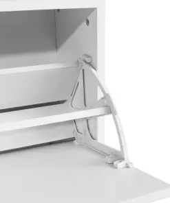 vidaXL Shoe Storage Bench White 80x24x45 cm