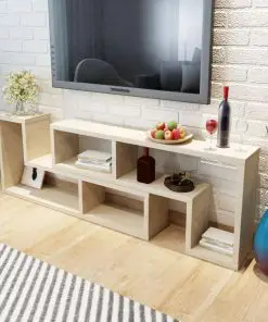 vidaXL TV Cabinet Double L-Shaped Oak