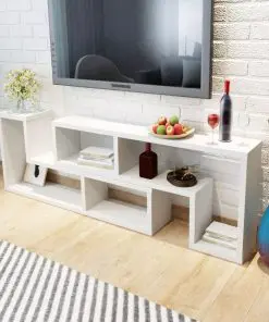 vidaXL TV Cabinet Double L-Shaped White